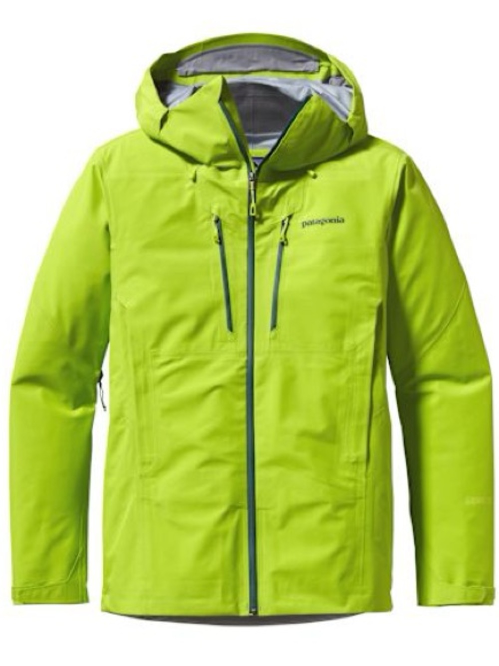 M's Triolet Jacket Patagonia Men's Lime Green Waterproof Ski Hooded Jacket